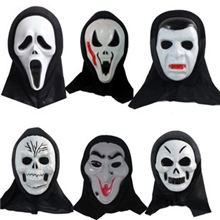 cosplay圣诞节面具道具鬼节恐怖单片魔鬼面具尖叫面具骷髅45g