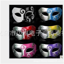 爵士面具王子面具男人的面具平头硬质塑料雕花面具厂家直销
