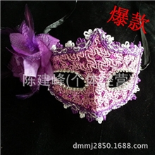 【爆款】新款贵族风羽毛面具派对狂欢假面厂家批发量大从优