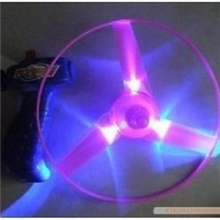 广场热销！闪光拉线飞碟夜光飞碟儿童飞盘玩具批发F14