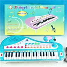 热卖正版包电37键带麦克风电子琴高级儿童益智教具年货礼品