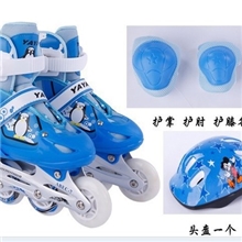 13年新款闪光滑轮鞋套装成人/儿童溜冰鞋溜冰鞋批发