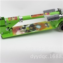 厂家直销可折叠儿童三轮滑板车铁包边脚踏滑板车闪光轮803