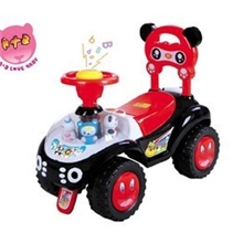 专柜正品NY7602滑行车熊猫公仔儿童助步车学步车国宝玩具车