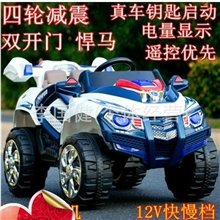电动车厂家最新款超大越野悍马四轮减震双电双驱儿童电动汽车