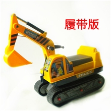 驾驶舱仿真可骑可坐儿童玩具挖土机履带版淘宝玩具专业批发