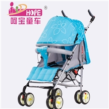 呵宝轻便折叠婴儿车伞把推车童车308简约型四轮推车免费加盟
