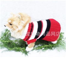 厂家直销宠物衣服黑白格子带裙款宠物毛衣量大从优批发狗毛衣