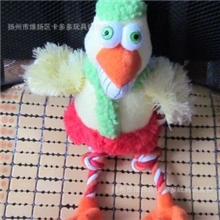 2012毛绒宠物狗玩具出口外贸尾单棉绳啃咬野鸡野鸟系列狗玩具