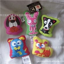 扬州宠物玩具厂供应宠物玩具库存杂款卡通图案动物外贸尾单