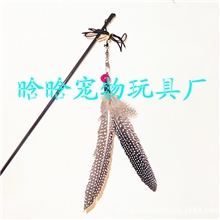 畅销各种宠物玩具《旋转大鸟逗猫棒》