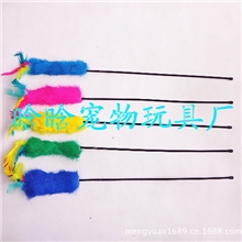批发各种宠物玩具兔皮逗猫棒
