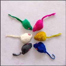 畅销宠物玩具毛绒猫玩具∮兔皮老鼠∮