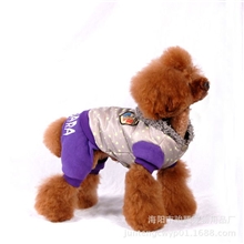 现货供应宠物服装工厂直销宠物衣服四脚棉衣羊羔绒棉衣夹棉防寒服