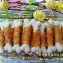 厂家供应真给力鸡肉绕牛奶骨等宠物零食缠绕零食欢迎索要报价