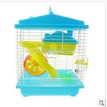 精品热销豪华仓鼠笼塑料宠物笼不锈钢宠物笼