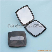供应黑色方形化妆镜盒M867高档，台式，镜梳妆盒镜子