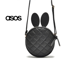 现货批发外贸出口英国ASOS挎包女包格纹小包兔子包PU单肩包