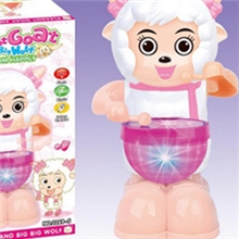 供应新奇特玩具电动摇摆打鼓喜洋洋灯光音乐益智儿童玩具批发