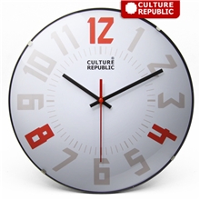 香港CR正品创意时尚12寸挂钟静音简约石英钟客厅挂钟
