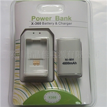 厂家大量供应高品质XBOX360电池2合1充电套装（图）