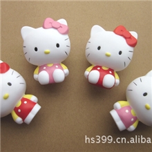 hellokitty吸盘手机贴钻公仔KT凯蒂猫吸盘汽车饰品吸盘公仔批发