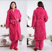 睡袍睡裤套装一件代发小额批发珊瑚绒家居服美舒棉家居服浴袍