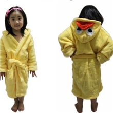 儿童加厚浴袍小学生珊瑚绒睡袍幼儿睡衣一件代发卡通家居服优睡裙