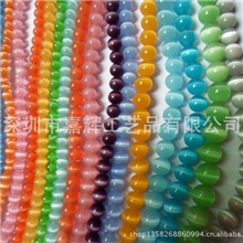 批发供应天然水晶饰品天然猫眼石串珠批发4--18mm玛瑙圆珠