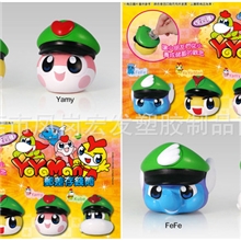 厂家批发q版pvc手指套公仔新款塑胶动物玩具