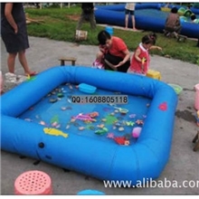 儿童玩沙池充气沙池摸鱼池钓鱼池一池多用