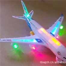 NO:00182电动飞机灯光音乐万向飞机/客机A380空中巴士0.25
