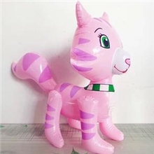 厂家充气皮货玩具直销儿童卡通PVC动物草莓猫