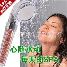 纳米水疗花洒厂家批发淋浴喷头负离子SPA水疗大号增压手持喷头