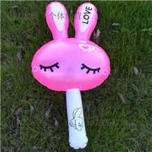 love粉兔短棒兔子pvc充气棒批发充气棒动物玩具厂家直销