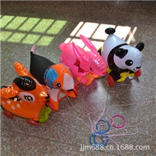 儿童充气皮货玩具PVC材质手拉玩具拉车玩具拉车狗手拉狗加厚料