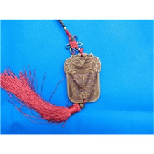 汽车挂件加厚平安财运符桃木汽车挂件