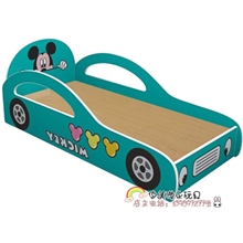 汽车造型木质小床儿童小木床防火板彩色木质小床幼儿园宝宝床