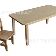 厂家直销儿童桌子木制桌子幼儿园桌椅杉木长方桌实木桌子12