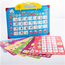 厂家最新热销早教机故事机益智玩具13合1多功能中英语点读画板