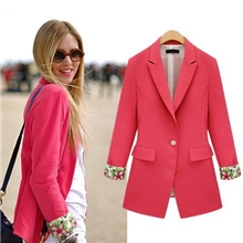 职业女装2013秋装新款长袖宽松上衣时尚中长款小西装6997批发