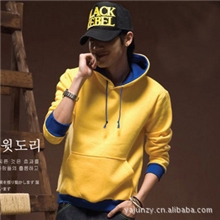 【本店热销】直销韩版时尚男装韩版修身连帽新款套头卫衣男