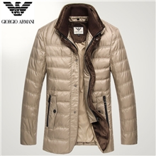 2013秋冬装新款阿玛泥男装高端男士立领外套欧美都市男式羽绒服
