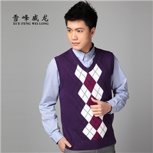 供应外贸男式针织衫纯棉V领韩版男士毛衣套头毛衣男来版订制