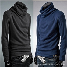 男装一件代发男装潮流韩版英伦堆领针织衫毛衫毛衣打底衫AM79