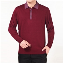 厂家直销品牌中老年男士秋款长袖羊毛衫休闲爸爸印花男装8216#