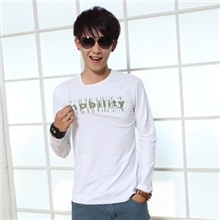 2013秋装男装简约修身拉架棉长袖休闲打底衫厂家直销