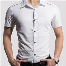 厂家直销一件代发男装衬衫休闲男装男士衬衫纯棉纯色衬衣