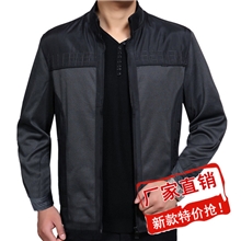 2013秋装新款大额批发中老年男装爆款男士立领夹克衫外套特价中年