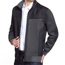 厂家直销批发价个性男式夹克中老年夹克中年男士夹克男装商务秋装